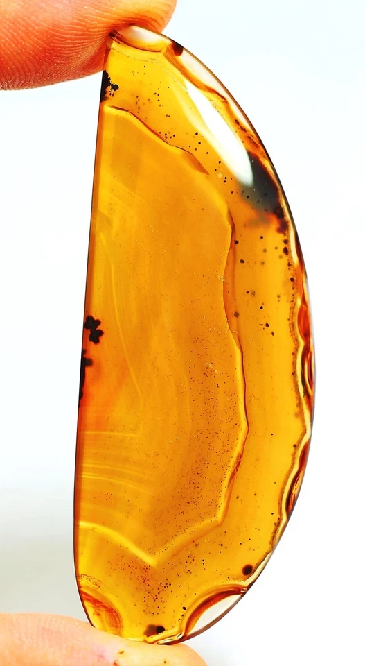 67 Ct 4X27X66 mm Natural Burn Fire Montana Agate Fancy Cabujón Gemstone DH-233 - Imagen 1 de 1