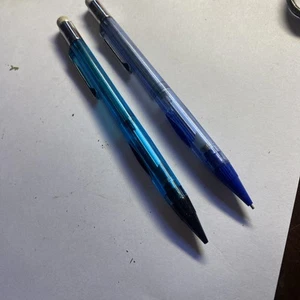 VTG 2-PENTEL Clicker Mechanical Pencils .5mm and .7mm Barrel Japan - Picture 1 of 3
