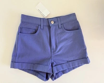 American Apparel High Waist Denim Jean Shorts in Size 25 fits 24 - Image 1 of 4