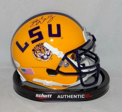 Brad Wing Signed LSU Tigers Schutt Yellow Mini Helmet - JSA Witness Auth *black* - Image 1 of 4