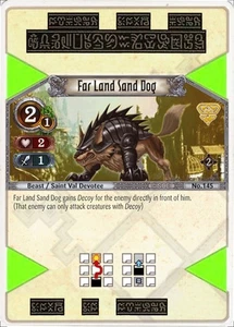 Far Land Sand Dog - Set 2 - The Eye of Judgment TCG - Imagen 1 de 6