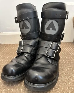Botas Raras Airwalk The Matrix EDICIÓN LIMITADA Cuero Negro Hebillas Reino Unido 10 EE. UU. 11 - Imagen 1 de 10