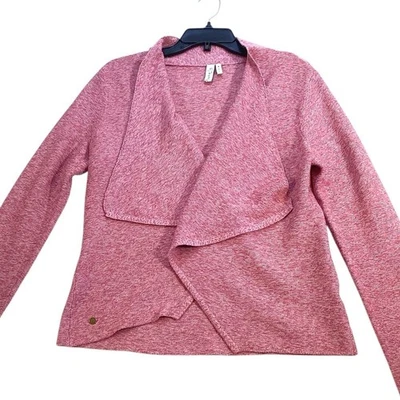 Sahalie Cardigan 女式毛衣针织开襟玫瑰希瑟中号 — 第 1/4 张图片