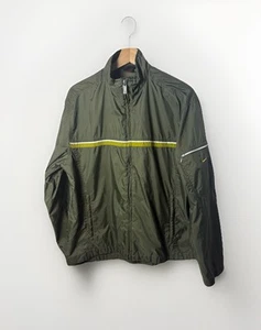 VTG Nike Windbreaker Retro Racer Sporty Green Y2K Windcheater School Rain Large - Picture 1 of 7
