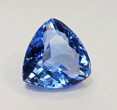Awesome Blue Spinel Shape Trillion Cut 34+Ct Natural Loose Certified Gemstone - Image 1 of 4