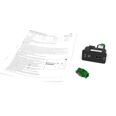 Original VW Multimedia-Kit Apple USB Buchse Nachrüstung Multimedia 3G0057342A - Immagine 1 di 4