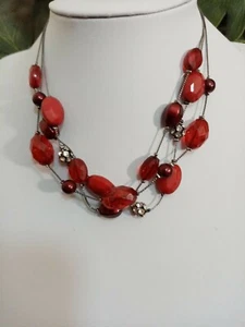 M&S Vintage Style Necklace Collar Length Pretty - Picture 1 of 3