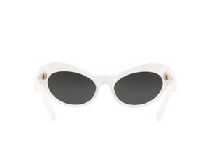 Versace White & Gold 54mm Butterfly Sunglasses