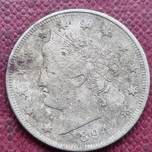 1894 Liberty Head Nickel 5c Better Grade VF + Details #84422 - Picture 1 of 2