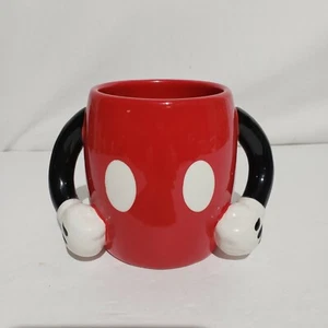 Disney Ceramic Mickey Mouse Body Parts Pants Coffee Mug - Picture 1 of 4