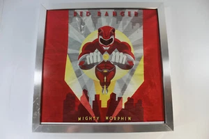 Mighty Morphin Power Rangers Red Ranger Print Picture Poster 12x12 Framed - Picture 1 of 4