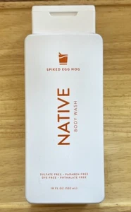 2 Bottles Native Body Wash Limited Edition Spiked Egg Nog 18 FL OZ Each - Picture 1 of 2