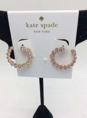 $58 Kate Spade "Aros Bipass" Colores Voladores Claro/Oro Rosa Aro Pendientes Z11 Foto 1 de 4