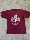 Obey Propaganda Men’s Large T-shirt Burgundy Corporate Control For Sale