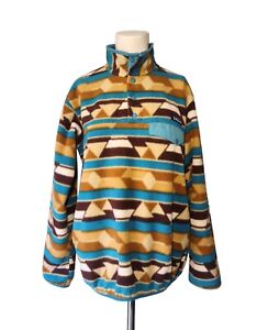 Patagonia Synchilla Snap T Womens Pullover Fleece Size M Aztec Southwest 