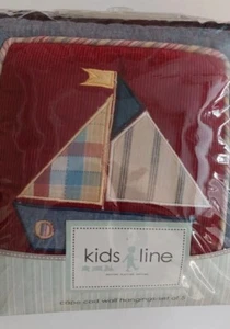 ⭐️Kids Line "Cape Cod" Wall Decor Hangings Set of 5 Baby Nursery (F3 - Picture 1 of 5
