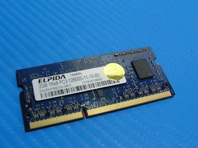 MacBook Pro A1278 SODIMM Elpida 2GB Memory PC3-12800S-11-10-B2 EBJ20UF8BDU0-GN-F - Image 1 of 4