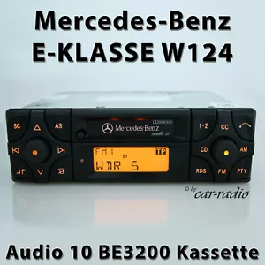 Original Mercedes Audio 10 BE3200 Kassette Becker W124 Radio 1-DIN E-Klasse S124 - Bild 1 von 11