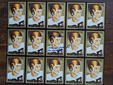 D) JOE BELLINO AUTOGRAPHED SIGNED NAVY HEISMAN 1960 CARD SHEET PANEL PATRIOTS