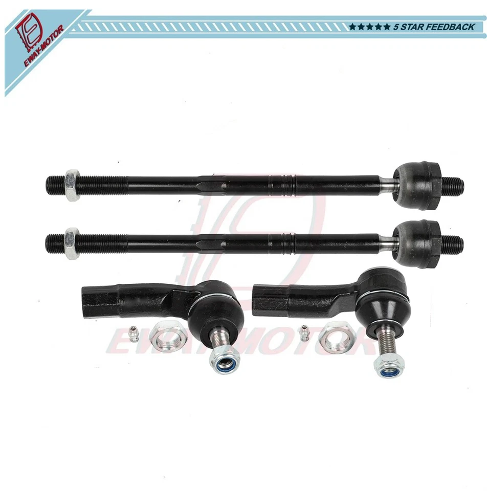 For 2009-2017 Volkswagen CC 2017-2018 Volkswagen Tiguan Limited 4Pcs tie rod end - Изображение 1 из 4