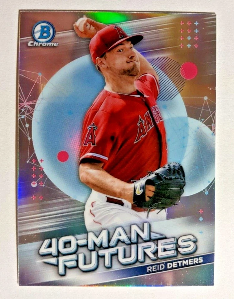 2021 BOWMAN CHROME 40-MAN FUTURES REID DETMERS FMF-9 (J) - Image 1 of 2
