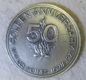 Des Moines 1971 50° Anniversario Conferenza Nazionale sui Parchi Statali .999 Argento - Foto 1 di 12