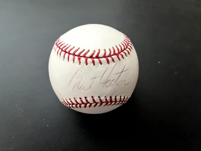 Béisbol autografiado por Burt Hooton firmado por Grandes Ligas Los Angeles Dodgers Cubs Foto 1 de 4