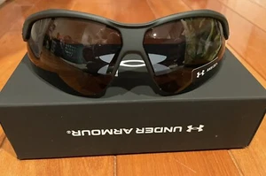 Under Armour UA Yard Dual 003KA Black Gray Unisex Sunglasses M/L $98 1381106-883 - Picture 1 of 6