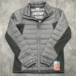 Columbia Men's Powder Lite Omni-Heat Hybrid Jacket - Gray - Size Small - Picture 1 of 7