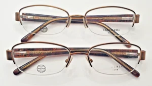 2 PAAR Vera Wang VALRAE BR Damenbrille halber Felge 51-17-130 BRAUN - Bild 1 von 4
