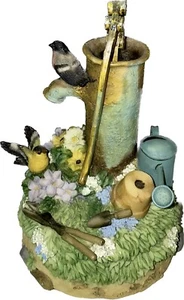 Westland Music Box You Are My Sunshine Garden Scene With Water Pump Birds Tools - Picture 1 of 13