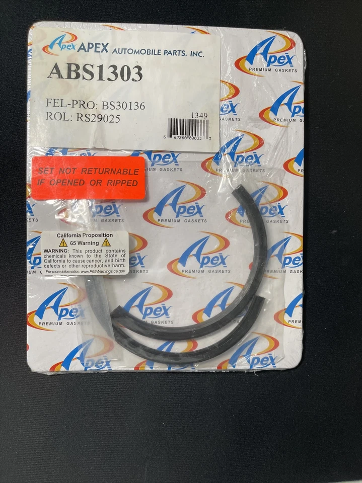 Kit ABS1303 APEX cigüeñal sello trasero nuevo para furgoneta Econoline Country Custom E150 Foto 1 de 4
