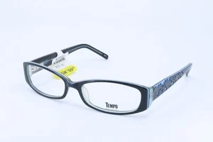 Monturas de gafas rectangulares azules para mujer Tempo WP1022 52-16-135 - Imagen 1 de 6