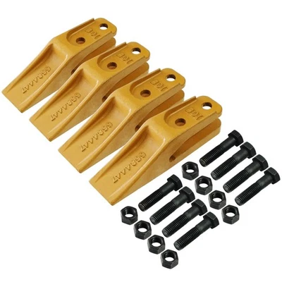 6684447 Skid Steer Mini Ex Bucket Uniteeth Trenching Bucket Teeth w/ Hardware -4 - Image 1 of 4