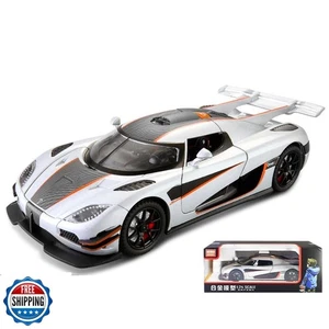 Koenigsegg ONE Diecast Auto Modell Spielzeug im Maßstab 1:24 mit öffnenden Türen, Sound und - Bild 1 von 5