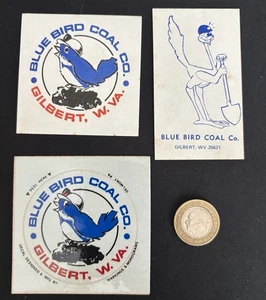 Vintage Bergbau Aufkleber Blue Bird Kohle Co Menge 3 - Bild 1 von 1