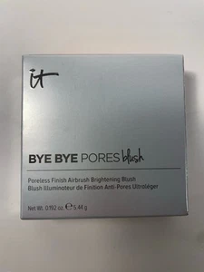 New IT Cosmetics BYE BYE PORES Blush - SWEET CHEEKS Warm Peachy Pink NEW Box - Picture 1 of 4