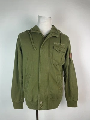 Chaqueta con Capucha BILLABONG Y2k Patinador Verde Militar Cremallera Completa M Foto 1 de 4
