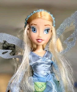 Disney Rani Doll Fairy faries Rare w blue outfit Dress and 1 shoe - Picture 1 of 6