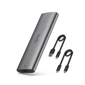 vigoole M.2 SSD Case No Tools Required USB-C NVME Case PCI-E M Key Compatib 386 - Afbeelding 1 van 7