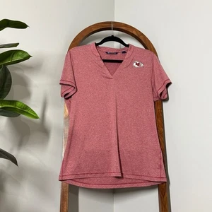 Cutter & Buck LARGE KC Kansas City Chiefs Performance Short Sleeve V Neck Shirt - Picture 1 of 6