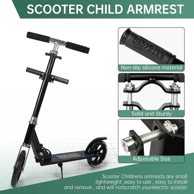 Barra de agarre antideslizante ajustable para niños con mango para scooter  Foto 1 de 4