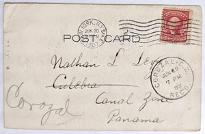 NYC--Owner of CZ Stamp Co., N. L. Levy, Culebra--Corozal, CZ/Funny PC/2-C./1907! - Picture 1 of 2