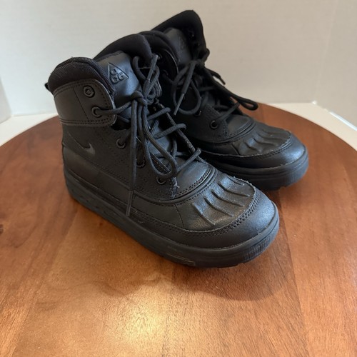 Nike ACG Woodside 2 High Triple Black GS 524873 004 bambino taglia 13 5C