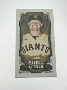 2024 Topps ALLEN & GINTER LOGAN WEBB NO NUMBER A & G BACK MINI GIANTS NO # - Picture 1 of 2