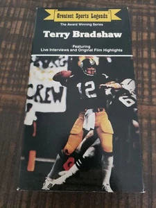 Greatest Sports Legends - Terry Bradshaw VHS 1988 PITTSBURGH STEELERS HOF QB - Picture 1 of 2