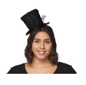 Mini Top Hat - Burlesque - Gothic - Headband - Costume Accessory - Adult Teen