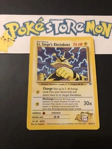 Pokémon - Lt. Surge’s Electabuzz - Gym Heroes - Holo - 6/132 - ENG - Near Mint- - Imagen 1 de 10
