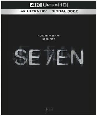 SEVEN (SE7EN) - 30TH ANNIVERSARY - 4K UHD DIGIBOOK - FREEMAN/PITT - BRAND NEW! - Image 1 of 4