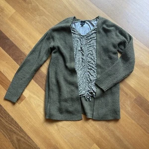 Target Art Class Knit Cardigan Sweater & Top Set Olive Green Girls 10-12 Large - Picture 1 of 8